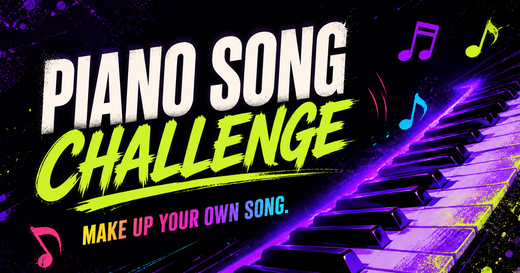 Piano Song Challenge poster